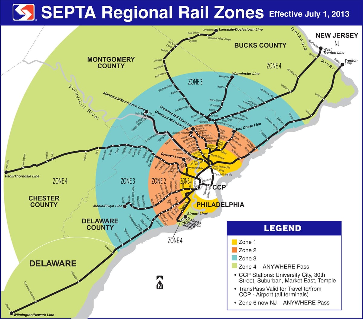 mapa Septa zóny