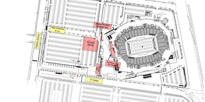 Lincoln financial field parkoviště mapě