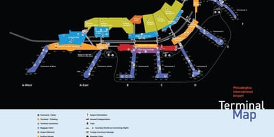 Philadelphia letiště ekonomiky parkování mapě