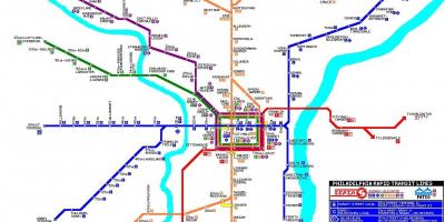 Dostupné veřejné tranzitní mapa