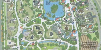 Mapa Filadelfské zoo